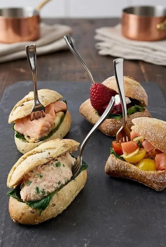 Mini burgers gastronomiques